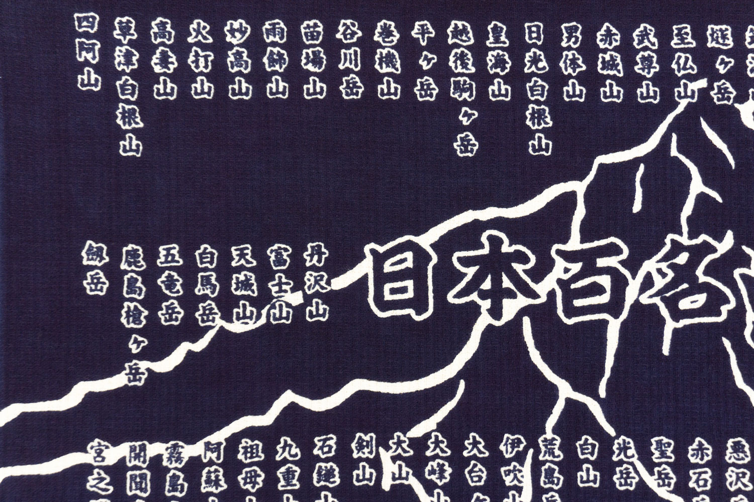 日本百名山登頂達成記念　手拭いタオル